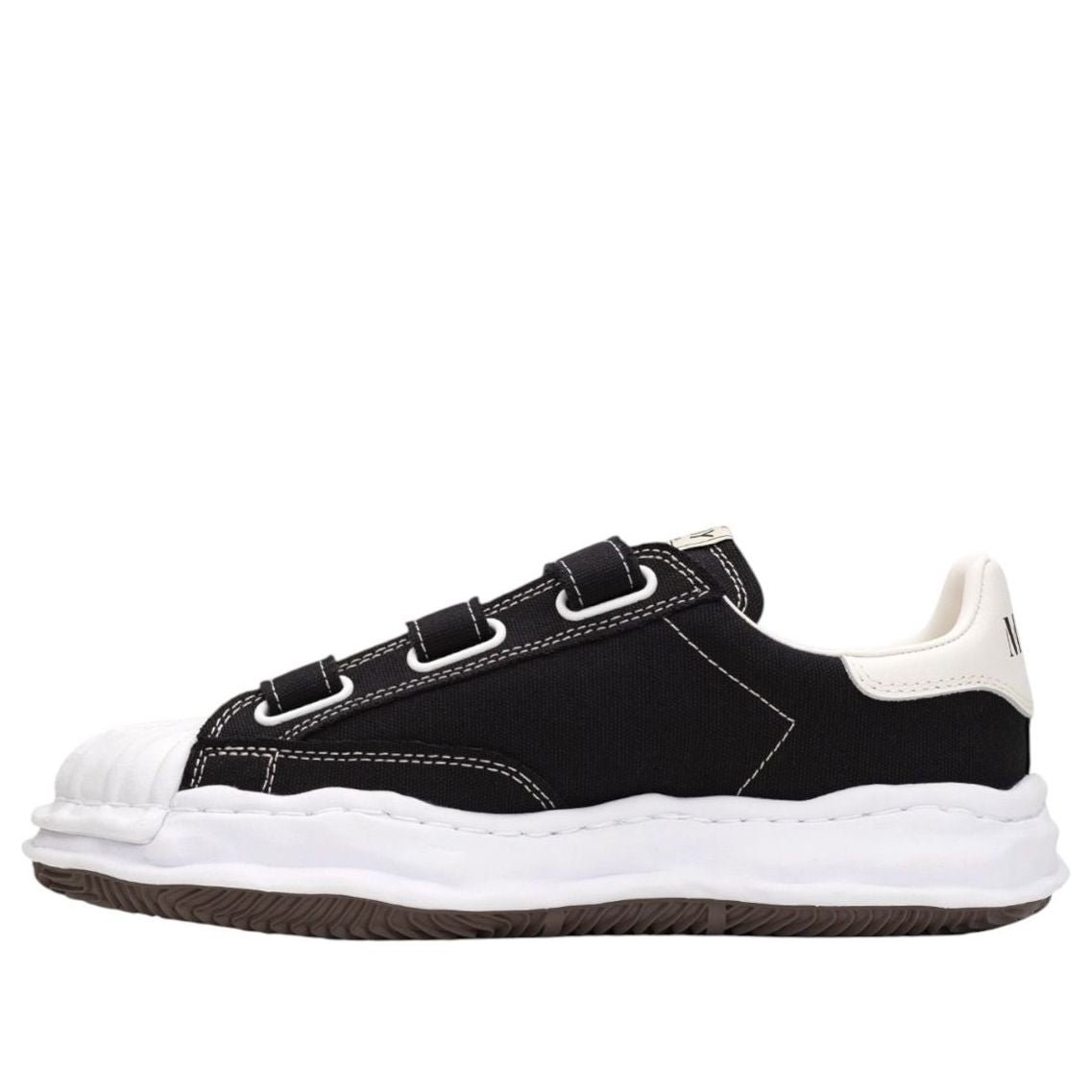 Maison MIHARA YASUHIRO Blakey OG Sole Canvas Low Velcro 'Black' A14FW741-BLK