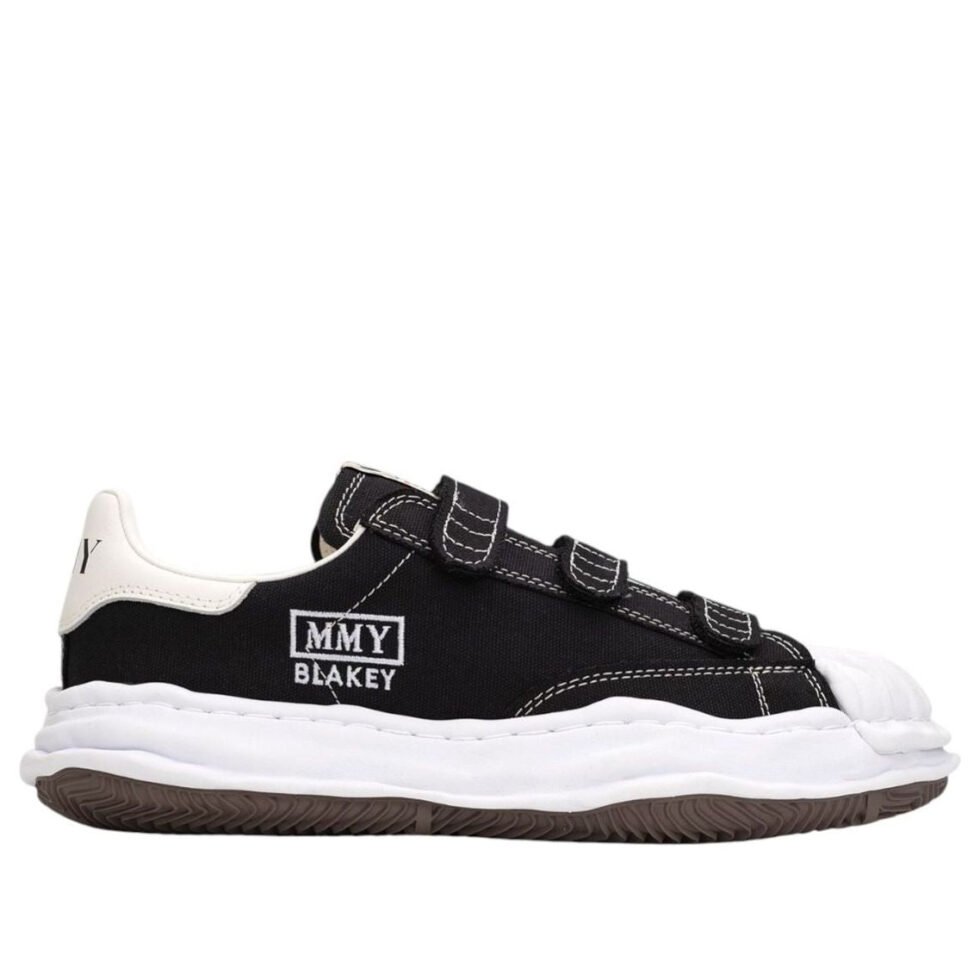 Maison MIHARA YASUHIRO Blakey OG Sole Canvas Low Velcro 'Black' A14FW741-BLK - Image 2