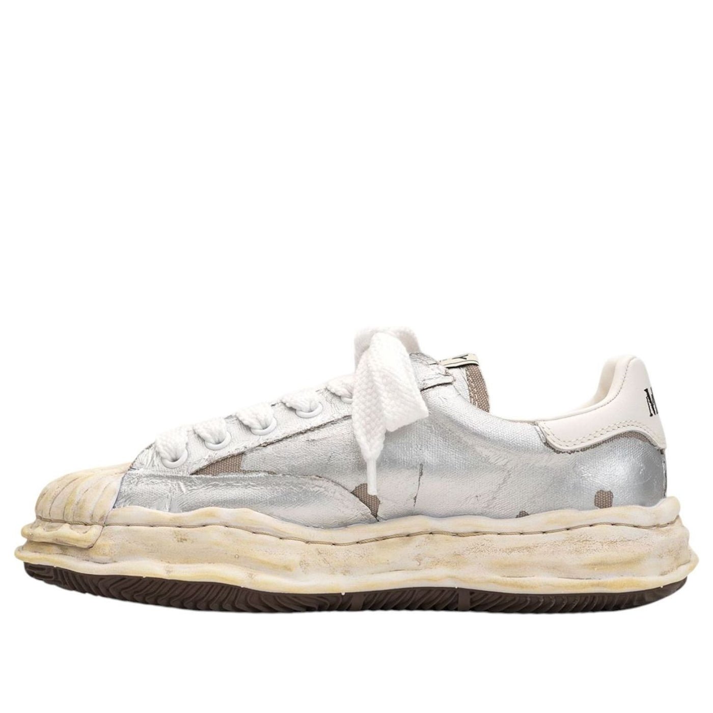 Maison MIHARA YASUHIRO BLAKEY OG Sole Film Attached Canvas Low 'Silver' A15FW727-SILVER