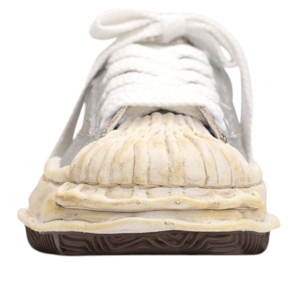 Maison MIHARA YASUHIRO BLAKEY OG Sole Film Attached Canvas Low 'Silver' A15FW727-SILVER - Image 3