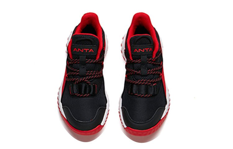 (GS) ANTA Basketball Shoes 'Black Red White' A312121129-3 - Image 4