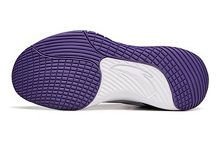 (GS) ANTA High Top Basketball Shoes 'White Black Purple' A312141105A-2 - Image 6