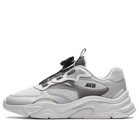 (GS) ANTA Running Series Sneakers 'White Grey Black' A312418801-3