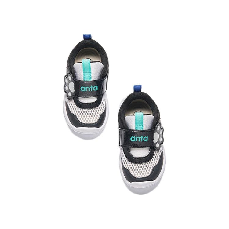 (TD) ANTA Baby Walking Shoes 'White Black Teal' A312420021-1 - Image 2