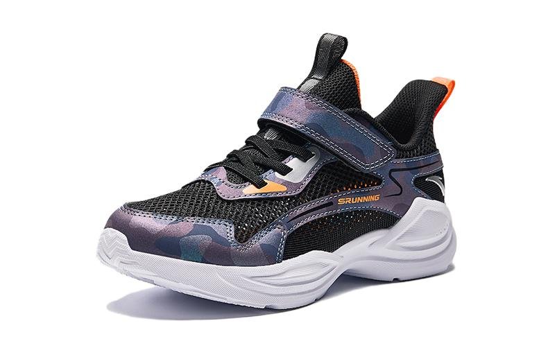 (GS) ANTA Running Series Sneakers 'Black Orange' A312425506-5 - Image 2