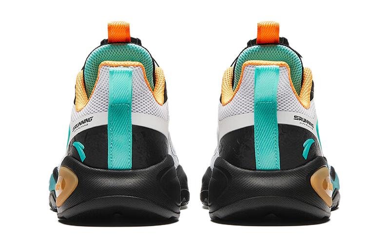 (GS) ANTA Running Series Sneakers 'White Yellow Teal' A312425508-1 - Image 4