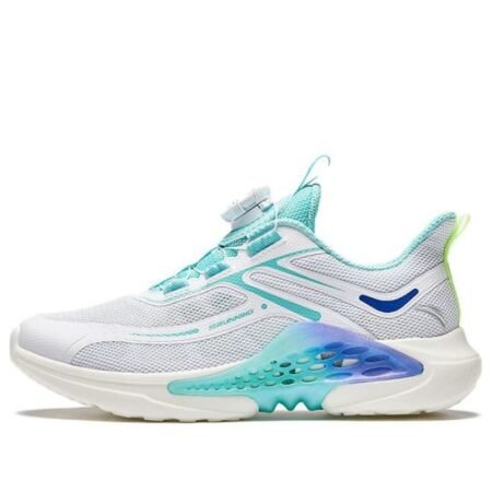 (GS) ANTA Running Series Sneakers 'White Teal Blue' A312425509-4