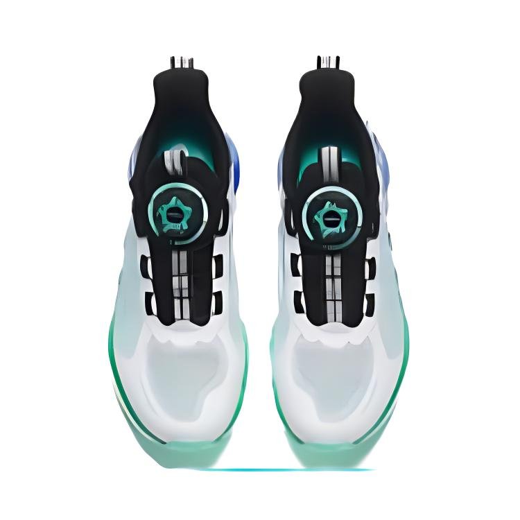 (GS) ANTA Running Series Sneakers 'White Blue Green' A312425577-2 - Image 4