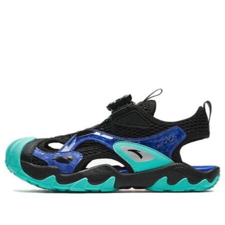 (GS) ANTA Sandals 'Black Teal Blue' A312426909-5