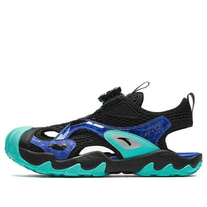(GS) ANTA Sandals 'Black Teal Blue' A312426909-5