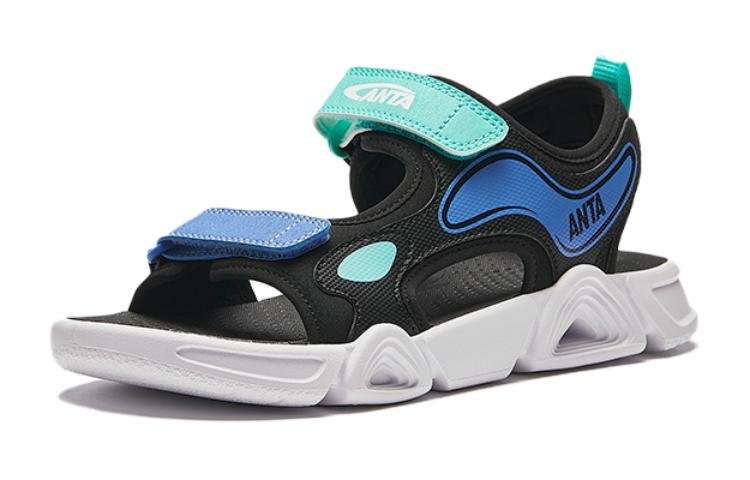 (GS) ANTA Sandals 'Black Teal Blue' A312426933-3 - Image 2