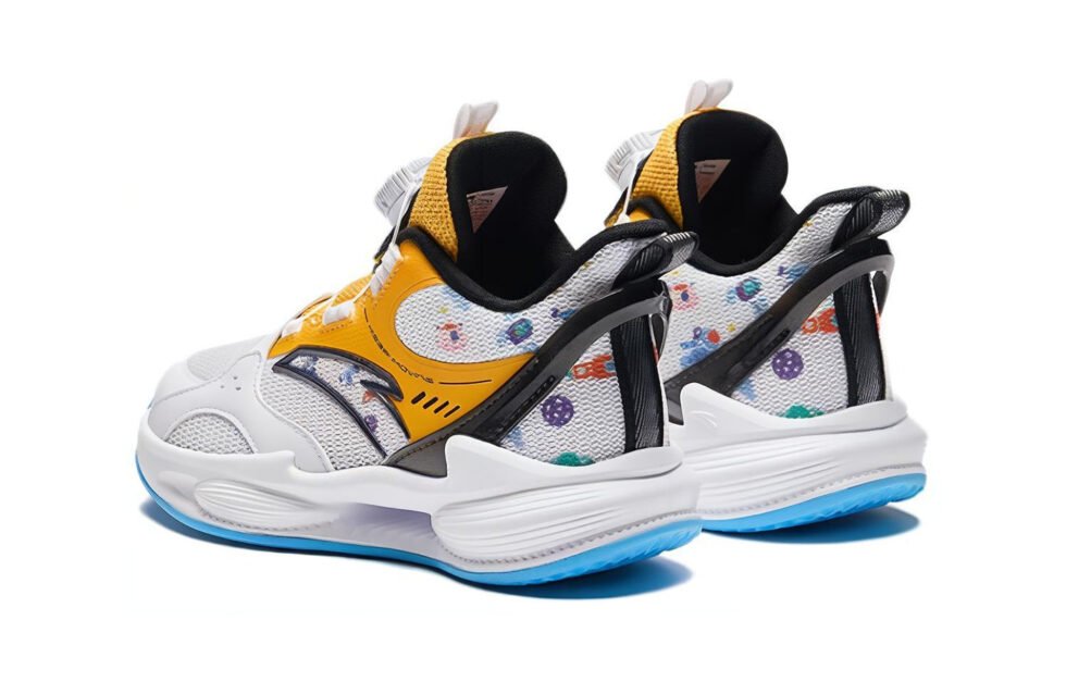 (PS) ANTA Basketball Shoes 'White Yellow Blue' A312429909-2 - Image 3
