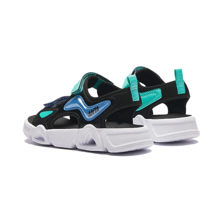 (PS) ANTA Sandals 'Black Teal Blue' A312429927-2 - Image 3