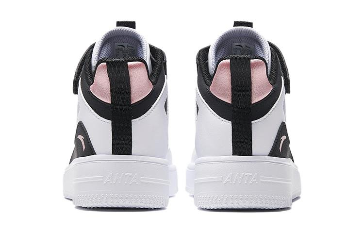 (GS) ANTA Skateboarding Series Sneakers High 'White Black Pink' A322338035-1 - Image 4