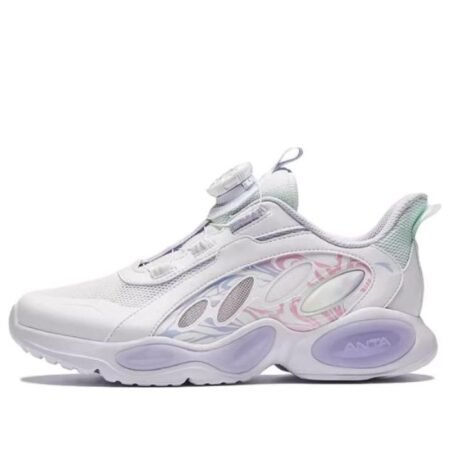 (GS) ANTA Running Series Sneakers 'White Purple' A322425536-3
