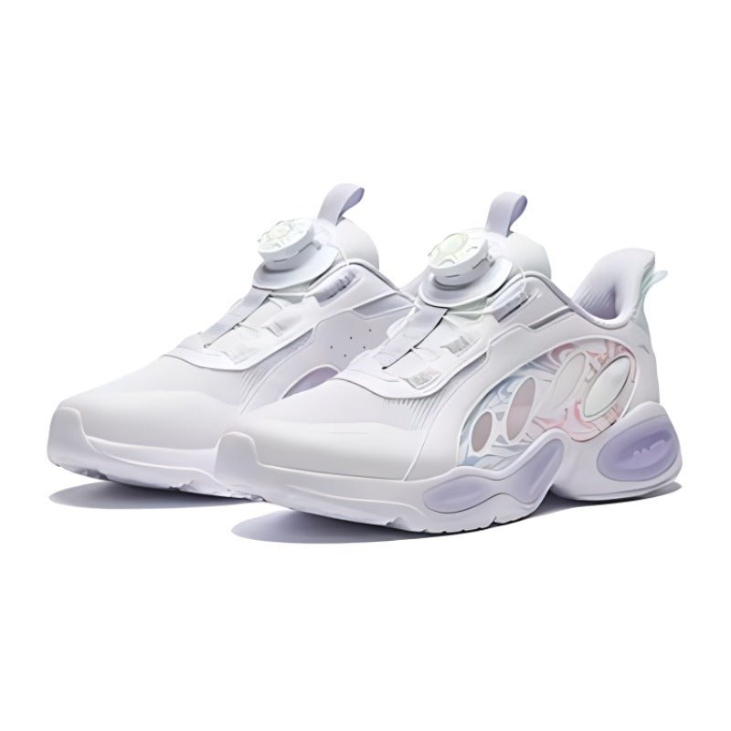 (GS) ANTA Running Series Sneakers 'White Purple' A322425536-3 - Image 3