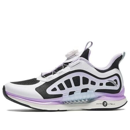 (GS) ANTA Running Series Sneakers 'Black Purple White' A322425577-2