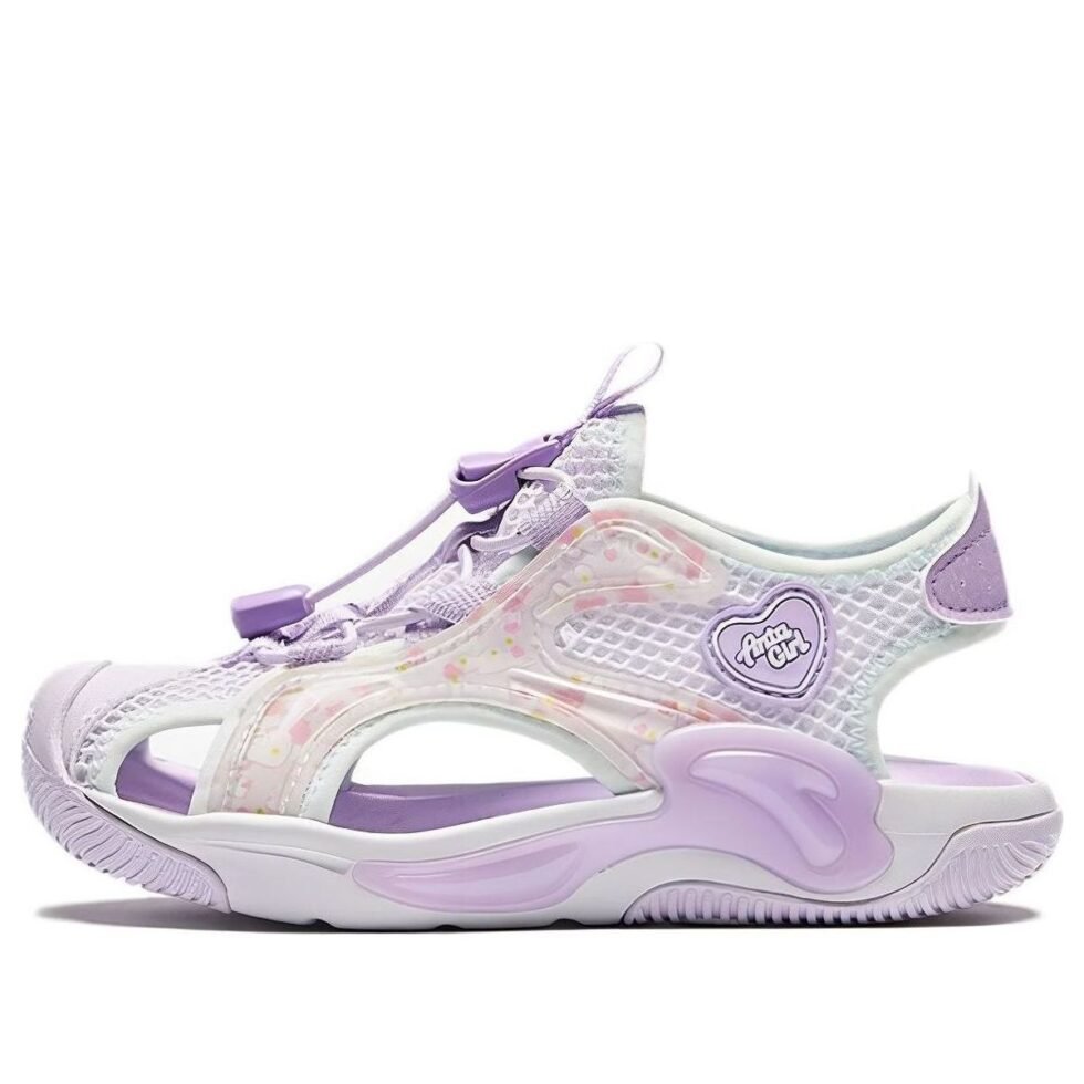 (PS) ANTA Sandals 'White Purple' A322429902-1