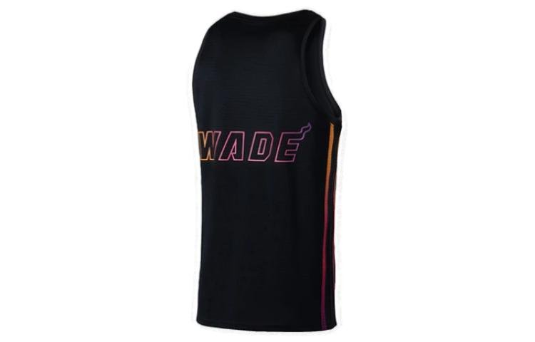 Li-Ning Way Of Wade Logo Quick-Drying Basketball Tank 'Black' AAYT013-1 - Image 2