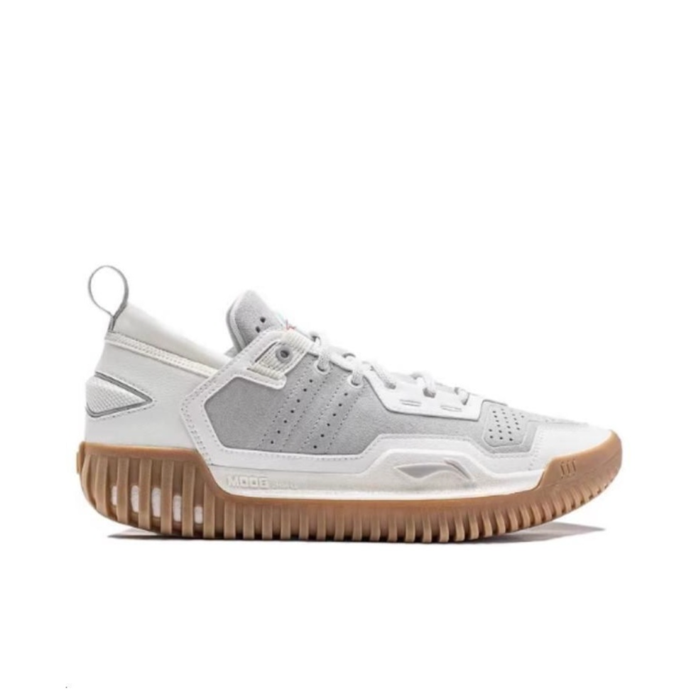 Li-Ning BadFive 3 Low 'White Grey' ABFU005-9 - Image 2