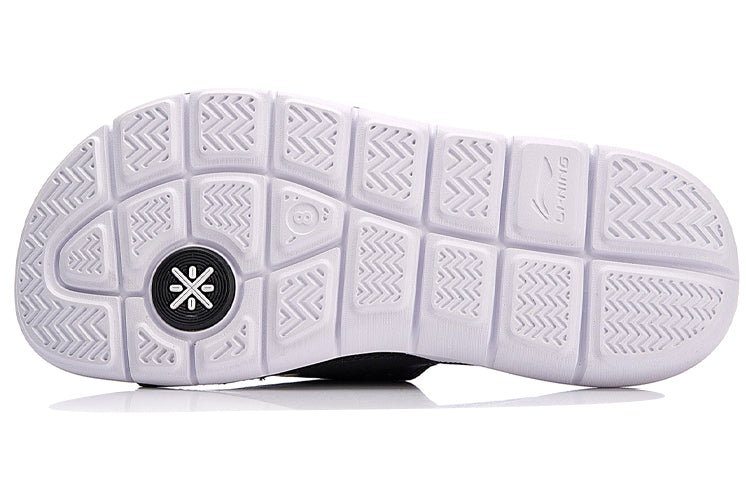 Li-Ning Wade Lifestyle Slides 'Black White' ABTN003-3 - Image 5