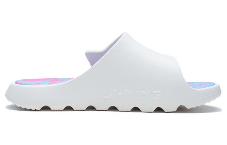 (WMNS) Li-Ning LNBB Slides 'White Blue' ABTS004-3 - Image 3