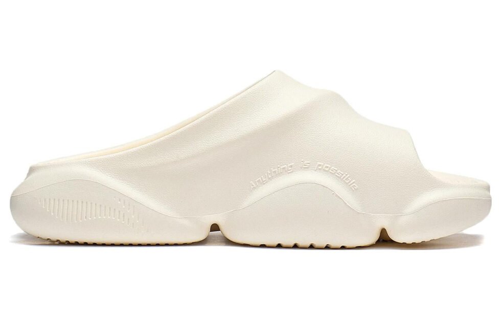 (WMNS) Li-Ning 1 Badfive Slides 'Cream White' ABTT006-1 - Image 2