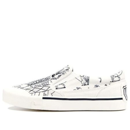 (WMNS) Li-Ning Boogle x Steven Harrington Skate Shoes 'White Black' AECR072-3
