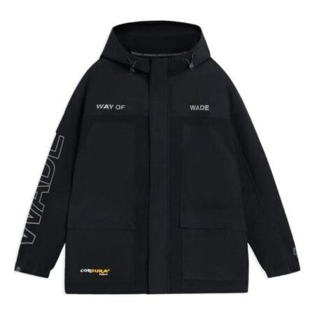 Li-Ning Way Of Wade Logo Waterproof Hooded Jacket 'Black' AFDSB11-1