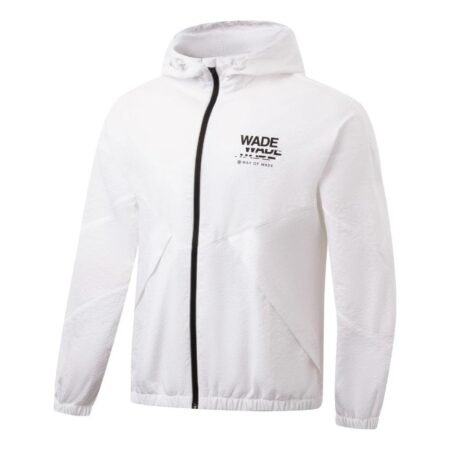 Li-Ning Way Of Wade Graphic Full Zip Hooded Jacket 'White' AFDT307-5