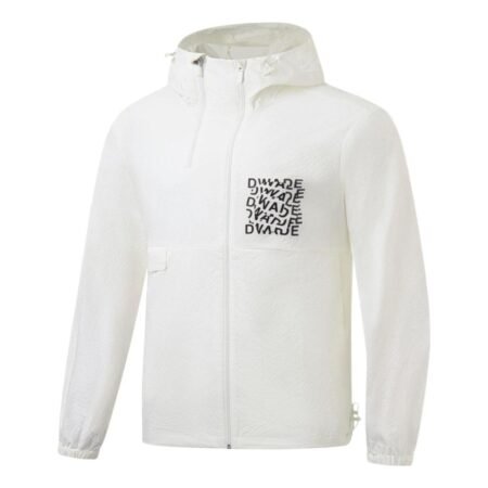 Li-Ning Way Of Wade Graphic Full Zip Hooded Jacket 'White' AFDT319-3