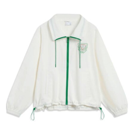 (WMNS) Li-Ning Chinese Culture Floral Sports Windbreaker 'Cream White' AFDT376-1