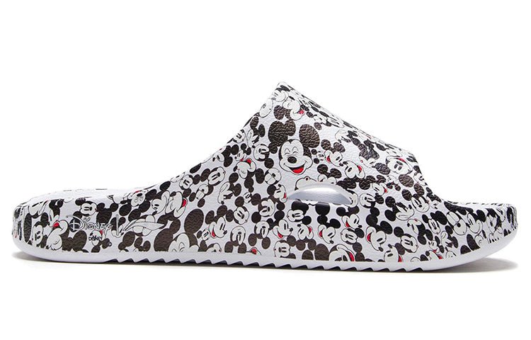 (WMNS) Disney x Li-Ning Casual Fashion Mickey Slippers 'Standard White Black' AGAS010-1 - Image 3