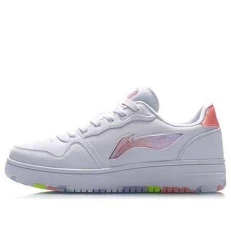 (WMNS) Li-Ning Classic Casual Sneakers 'White Purple' AGCP362-1