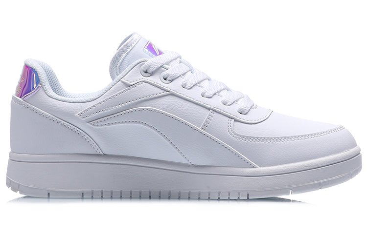 (WMNS) Li-Ning Classic Skateboarding Low 'White Laser' AGCP422-3 - Image 3