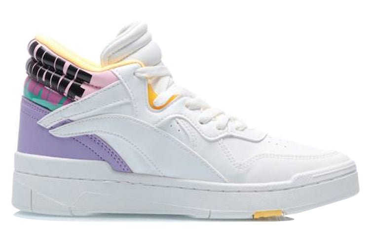 (WMNS) Li-Ning Superwave Mid 'White Purple Yellow' AGCQ238-3 - Image 2