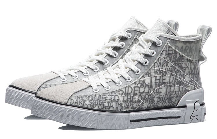 (WMNS) Li-Ning Classic Canvas Hi x Star Wars 'Grey White' AGCR182-1 - Image 3