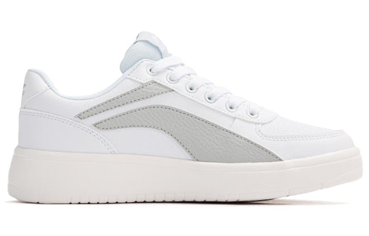 (WMNS) Li-Ning Classic Skateboarding 'White Gray' AGCR470-1 - Image 2