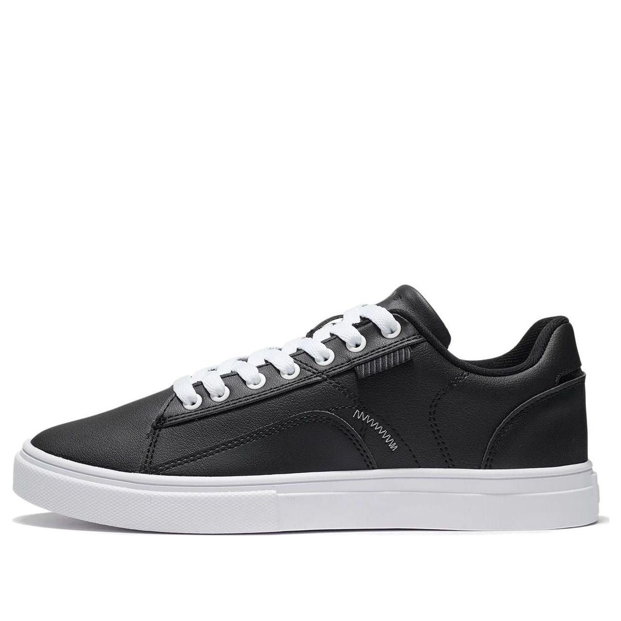 (WMNS) Li-Ning Classic Skateboarding Low 'Black' AGCR480-7