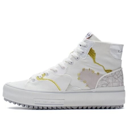 Li-Ning CF Classic Canvas Hi 'White Pink Gold' AGCS050-1