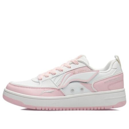 (WMNS) Li-Ning Classic Leisure 'White Pink' AGCS134-1