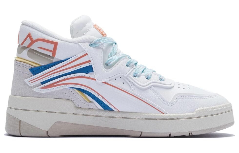 (WMNS) Li-Ning Mid Prm 'White Red Blue' AGCS152-4 - Image 2