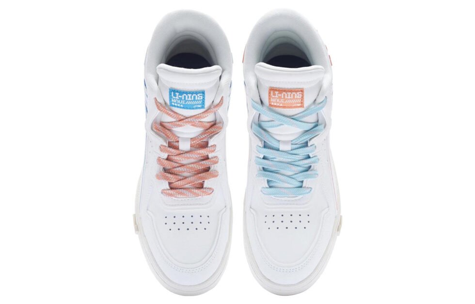 (WMNS) Li-Ning Mid Prm 'White Red Blue' AGCS152-4 - Image 4