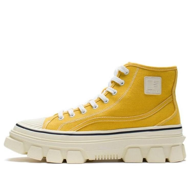 Li-Ning CF Classic Canvas Hi  'Yellow White' AGCS206-7