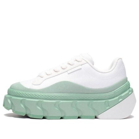 (WMNS) Li-Ning Lifestyle CF Skate Shoes 'Green White' AGCS230-3