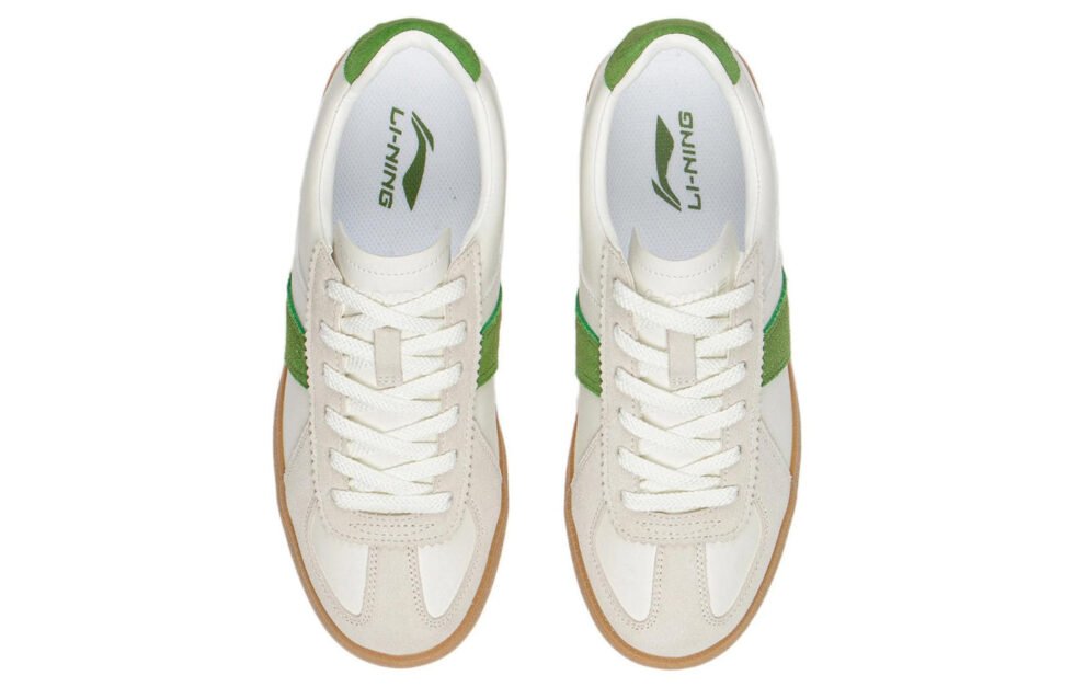 (WMNS) Li-Ning Skateboarding Low 'White Green' AGCS290-1 - Image 4