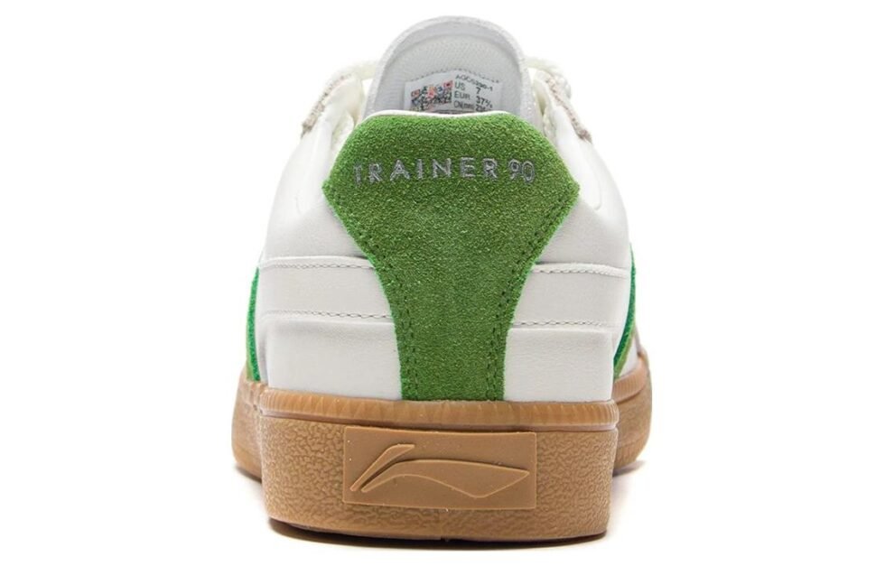 (WMNS) Li-Ning Skateboarding Low 'White Green' AGCS290-1 - Image 6