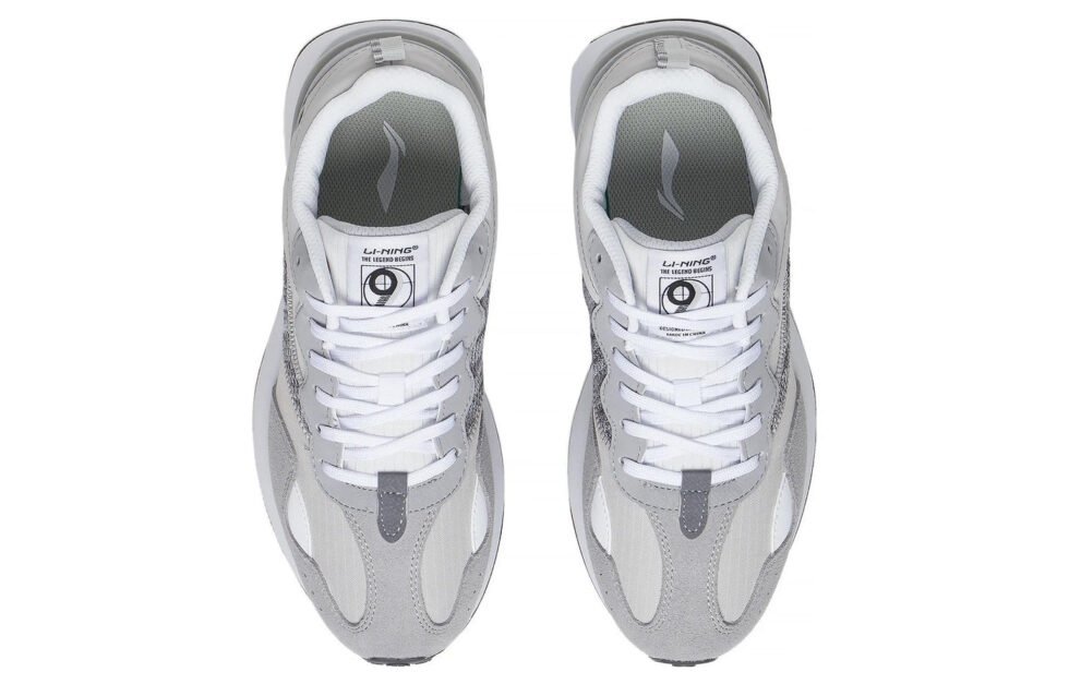 (WMNS) Li-Ning Cosmos Classic 'Grey White' AGCS350-1 - Image 4