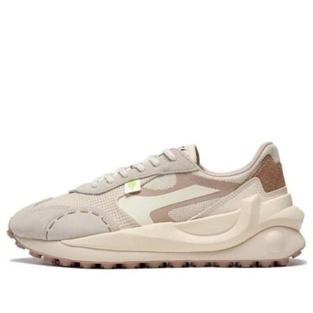 (WMNS) Li-Ning Cosmos Lifestyle Sneakers 'White Beige Pink' AGCT016-7
