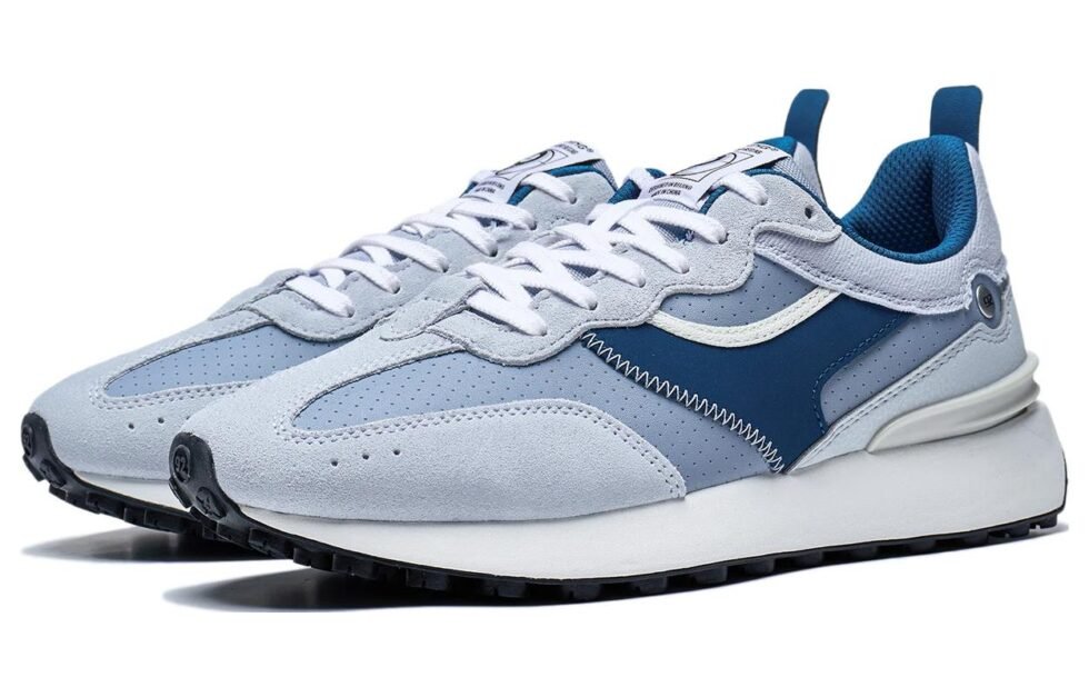 Li-Ning Cosmos Classic Trainers Retro Walking Shoes 'Blue' AGCT047-3 - Image 4